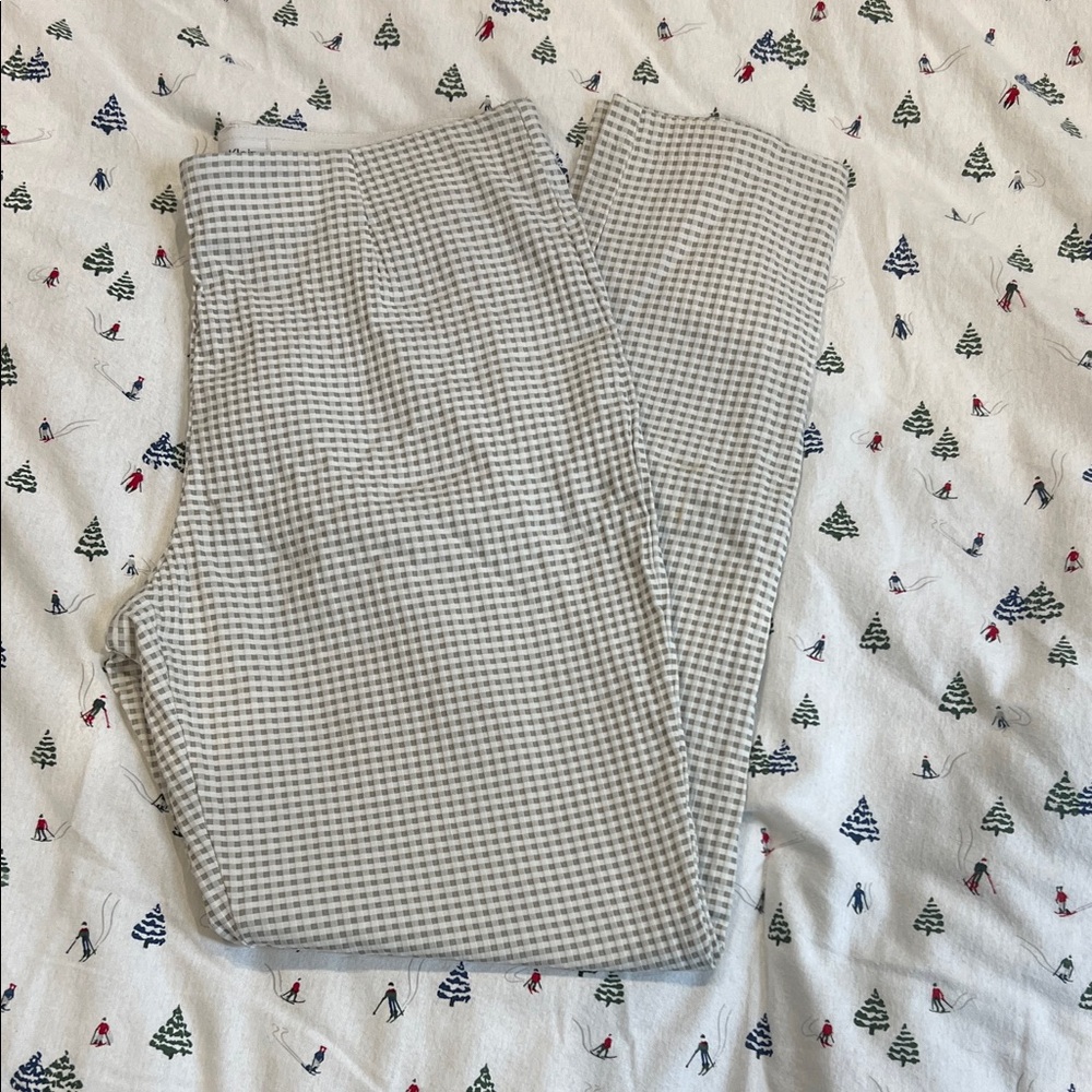Calvin Klein Gray Checkered Women's Trousers